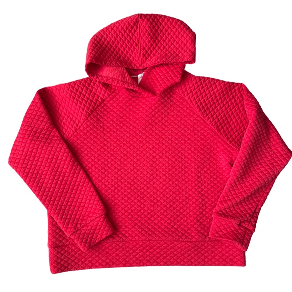Red New Balance Quilted Hoodie - Large
